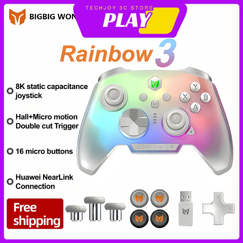 BIGBIG WON Rainbow3 ワイヤレス Bluetooth ゲームコントローラー