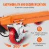 TF23 Hydraulic Lift Table Cart 500lbs Capacity 28.5" with 4 Wheels and Non-Slip Pad, for Material Handling and Transportation 4