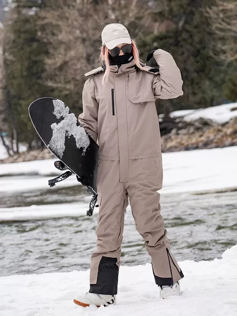 One-piece Ski Suit Waterproof and Breathable Snowboard Winter
