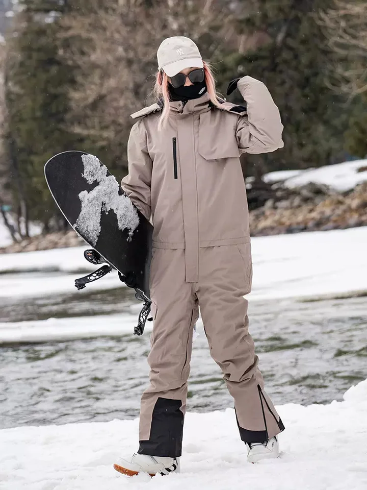 Men Ski Set Men's Waterproof Ski Jacket Pants Set Windproof