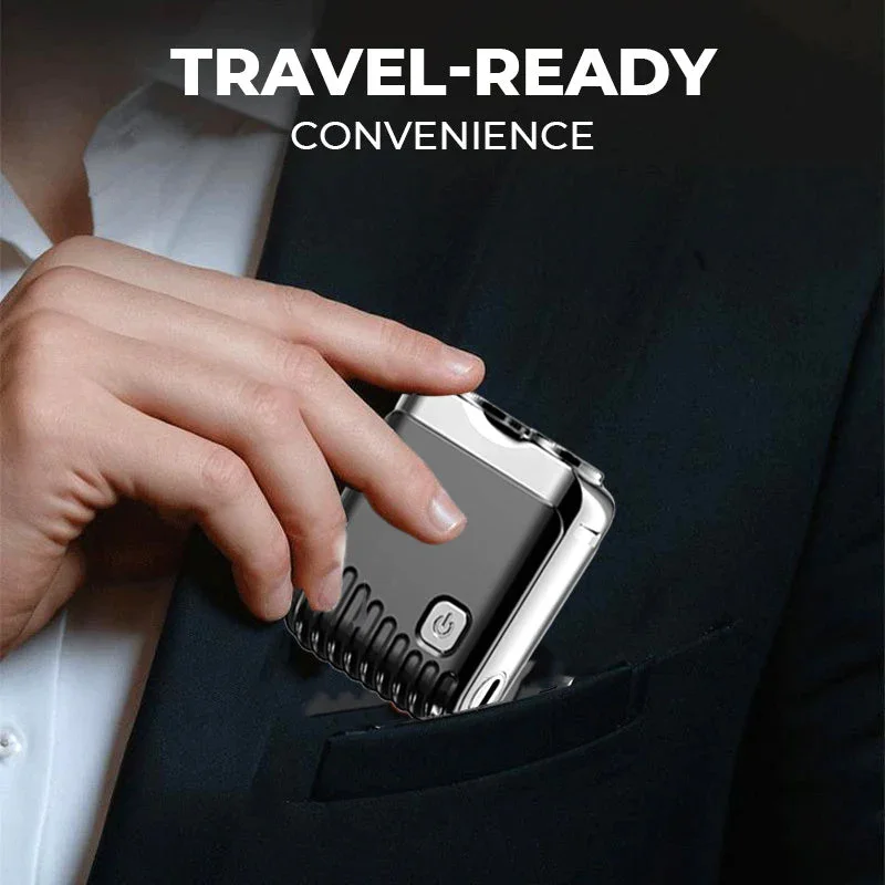 1PC Men's Mini Electric Razor Double Blade Head Portable Travel Shaving Type-c Rechargeable Pocket Shaver
