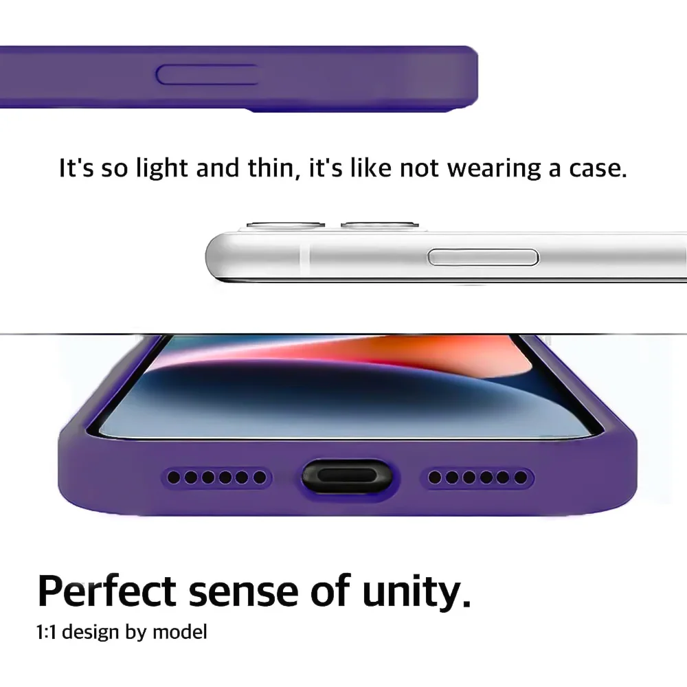 Luxury Liquid Silicone Shockproof Phone Case - Soft and Protective Cover