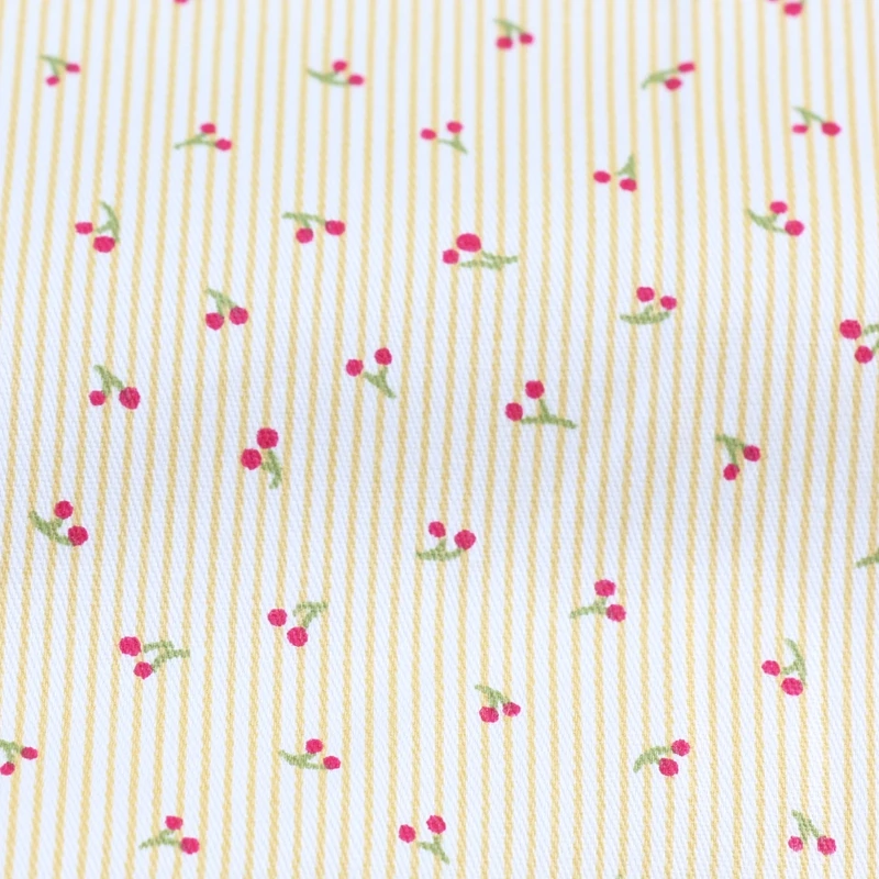 160x50cm Sommerfrischer Kleinfrüchte-Druck auf Reiner Baumwoll-Twill-Stoff, Handgefertigte Tischdecke, DIY-Kleidung – Detail 10