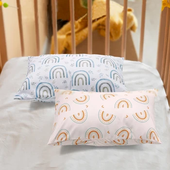 Elinfant 2 Pcs/Set Baby Pillowcase Polyester Breathable Toddler Kids Pillow Cover Fits for Pillow Baby Bedding Pillow Case