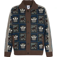 Veste cardigan tricotée rétro authentique Adidas Trefoil pour hommes et femmes KT0715 5