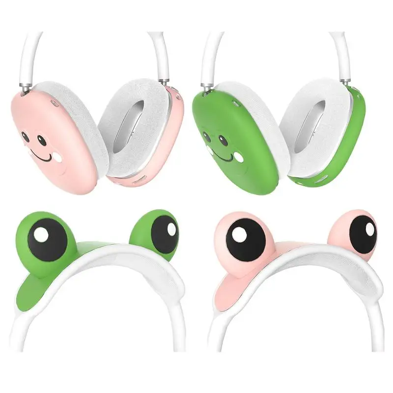 

Headphones Ear Covers For AirPods Max Headphone Cartoon Silicone Soft Ear Pads Cushion Cover Sweatproof Protective Case Sleeve