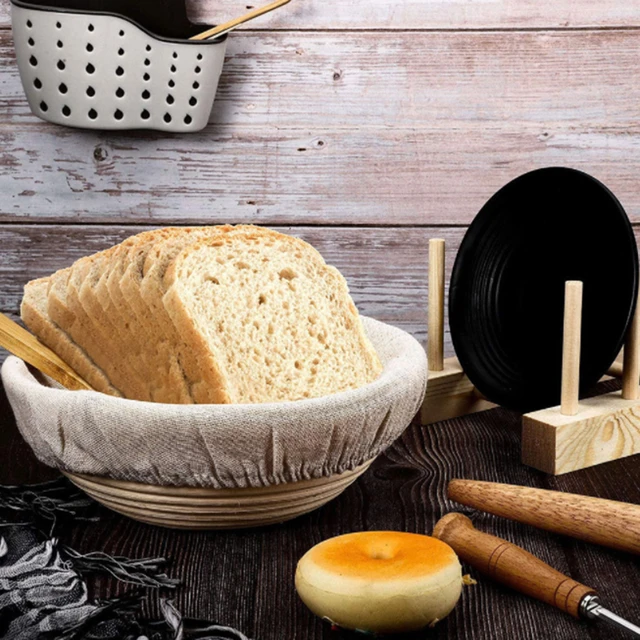Panier à pain en rotin naturel, ovale, en osier, pâte de Fermentation,  levain, Banneton, pour le
