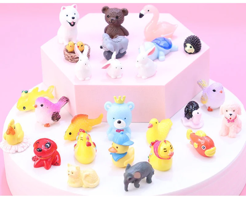 5-50PCS Cute Mini Simulation Animal Blind Box Toys Action Surprise Tide Play Figures Fake Candy Guess Blind Bag For Kids Gifts | DaniGa