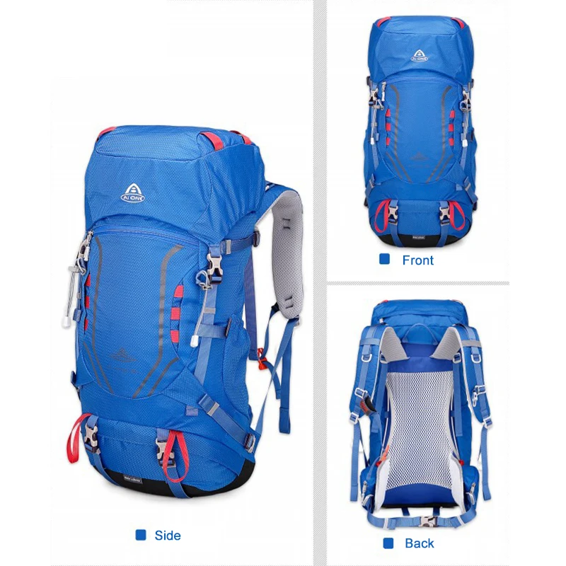 40 Liters Ultralight Mountaineer Backpack Large Capacity Hiking Camping Daypack Molle Trekking Bag for Climbing Sports Outdoor 2