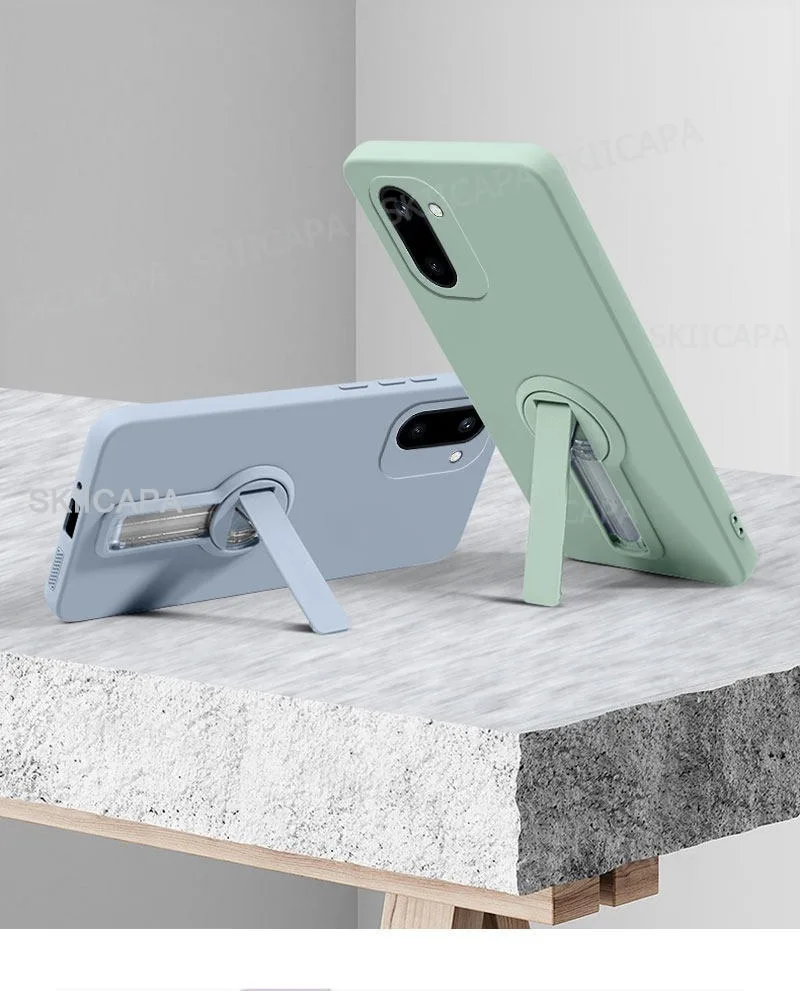 Liquid Silicone Shockproof Case with Lanyard and Stand Holder