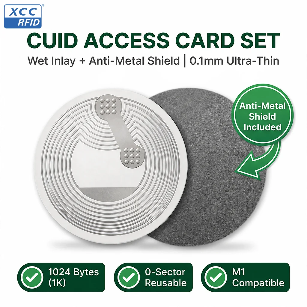 CUID 매직 카드 안티메탈 25mm RFID 스티커 변경 가능 Block0 UID 1K 13.56MHz M1 액세스 제어 복제용 재기록 가능 태그
