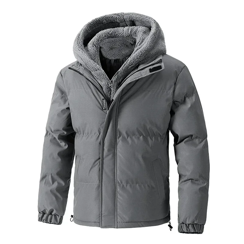Winter Men Thick Casual Hooded Parka Jacket Man Fleece Classic Outdoor Parka Overcoat Male Sport Outwear Plus Size 7XL 8XL