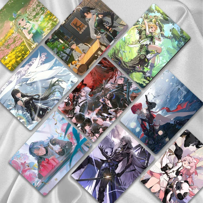 50 قطعة/الوحدة لعبة Wuthering موجات بطاقات الليزر...