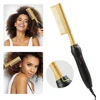 Hot Comb Hair Straightener Brush Hot Comb Pressing Electric Heat electric hair brushes Styling Tools 6