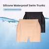 Waterproof Anti-Infection Silicone Swimming Underwear ex One-Piece Flat-Cut Thermal Hot Spring Separation Pants