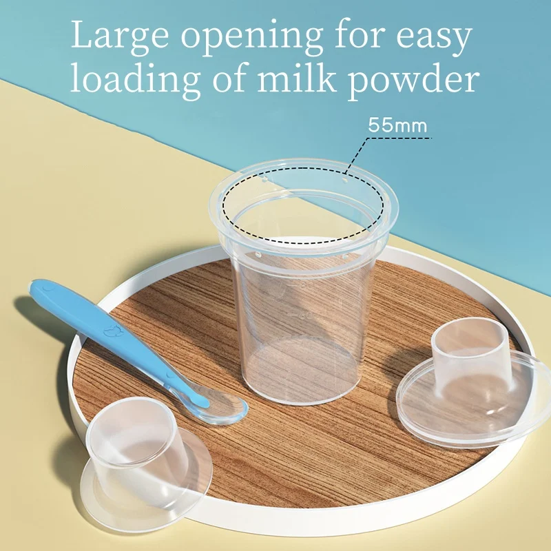 Portable baby PP milk powder box for going out with milk powder box for newborn baby distribution 6 packs 80ml