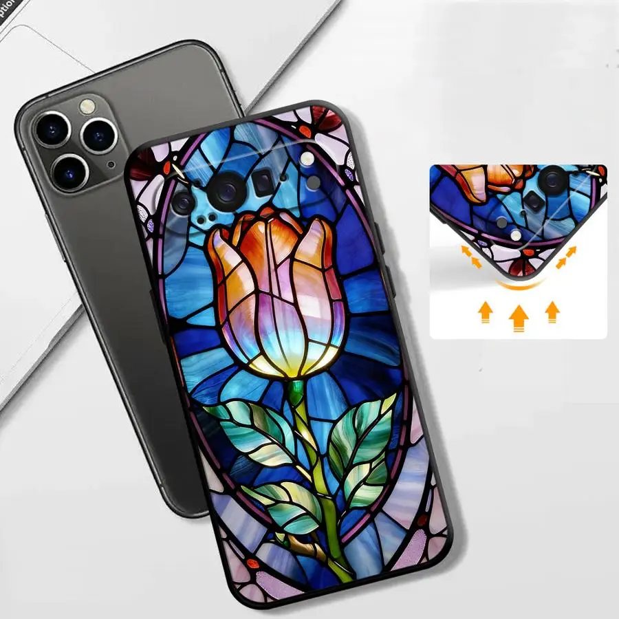Vibrant Floral Window Phone Case Cover