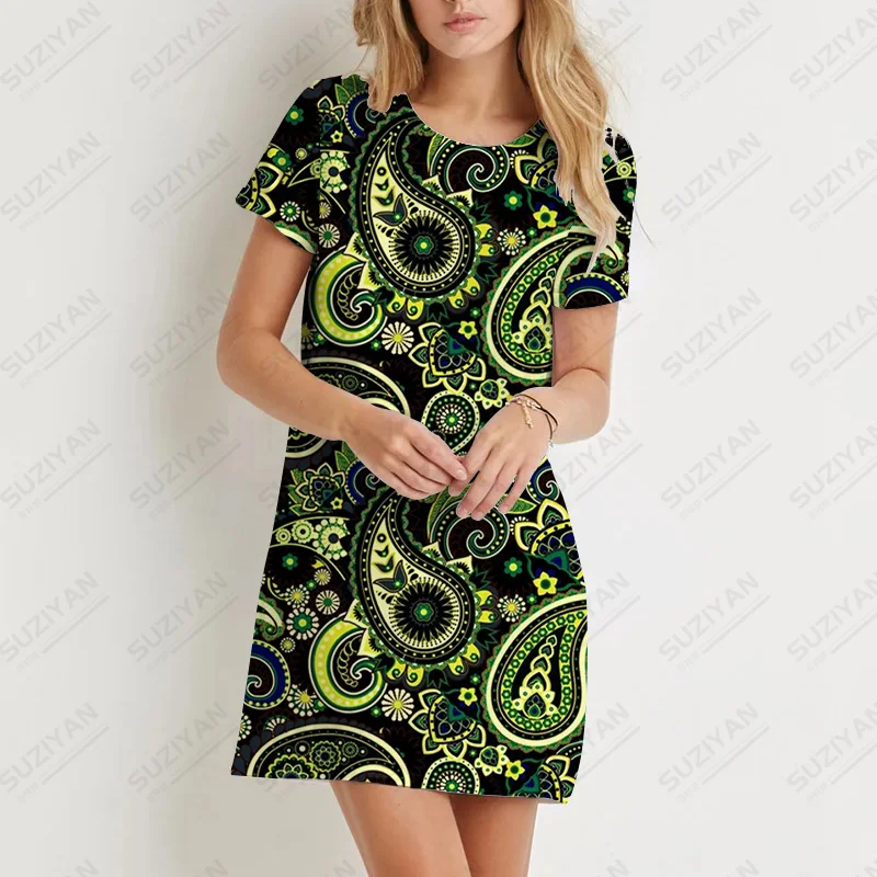 

Women Sexy Short Sleeve Short Sleeve 2023 Summer Women Elegant Loose Mini Short A-Line Dresses Beach Dresses For Womens