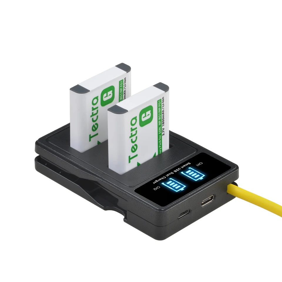 1800mAh NP-BG1 NP-FG1 バッテリー + LED デュアル充電器 Sony Cyber