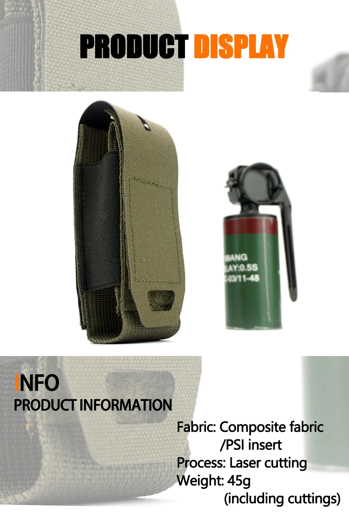 DMGear trumpet fan flash Dan smoke Dan model storage bag multifunctional small sundries bag wargame outdoor real CS Hunring