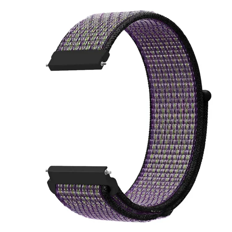 Nylon Loop Wristband - 20/22mm Adjustable Strap, Multiple Colors Available