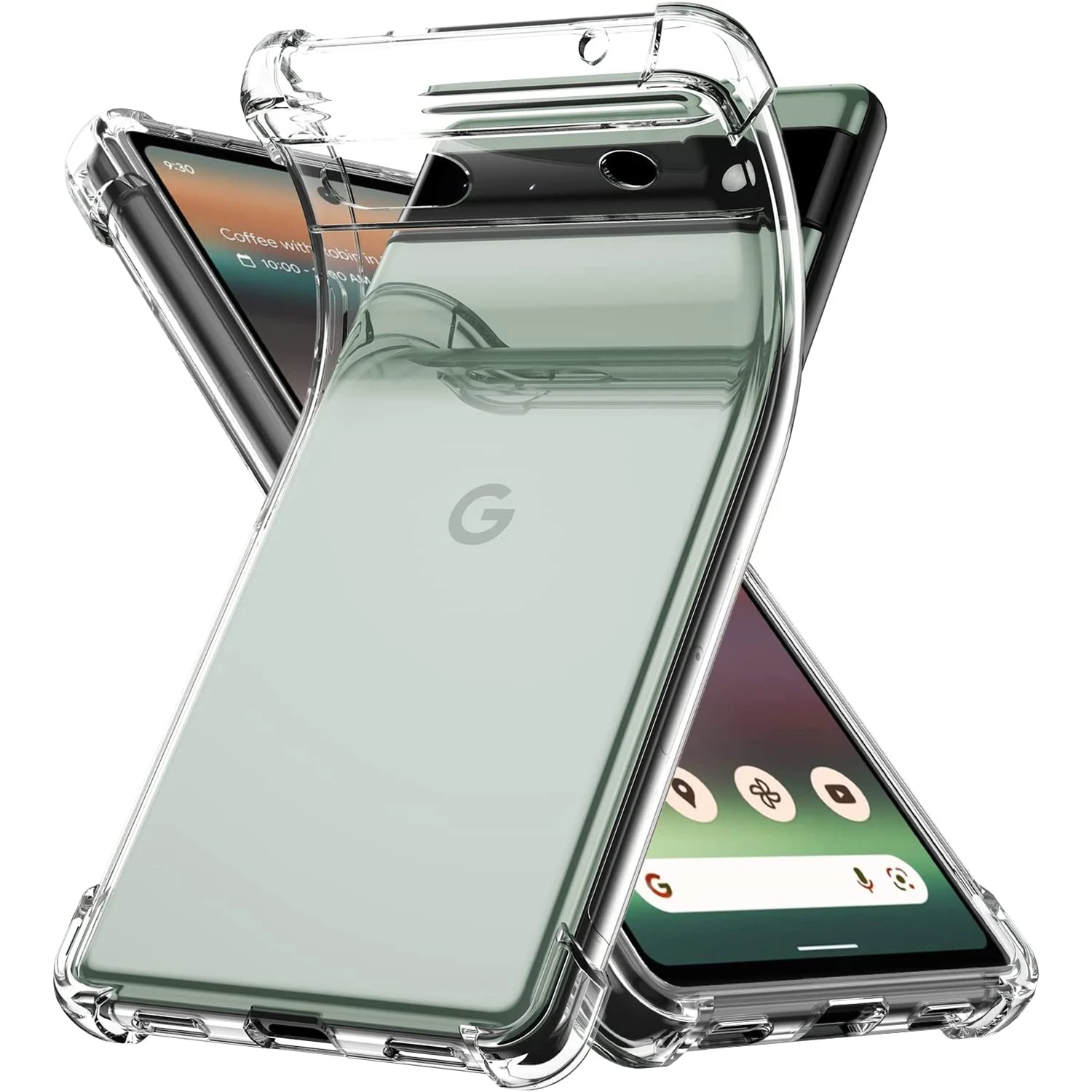 Enhanced Shockproof Clear Phone Case with Air-Bag Design, 1.5MM Thickness