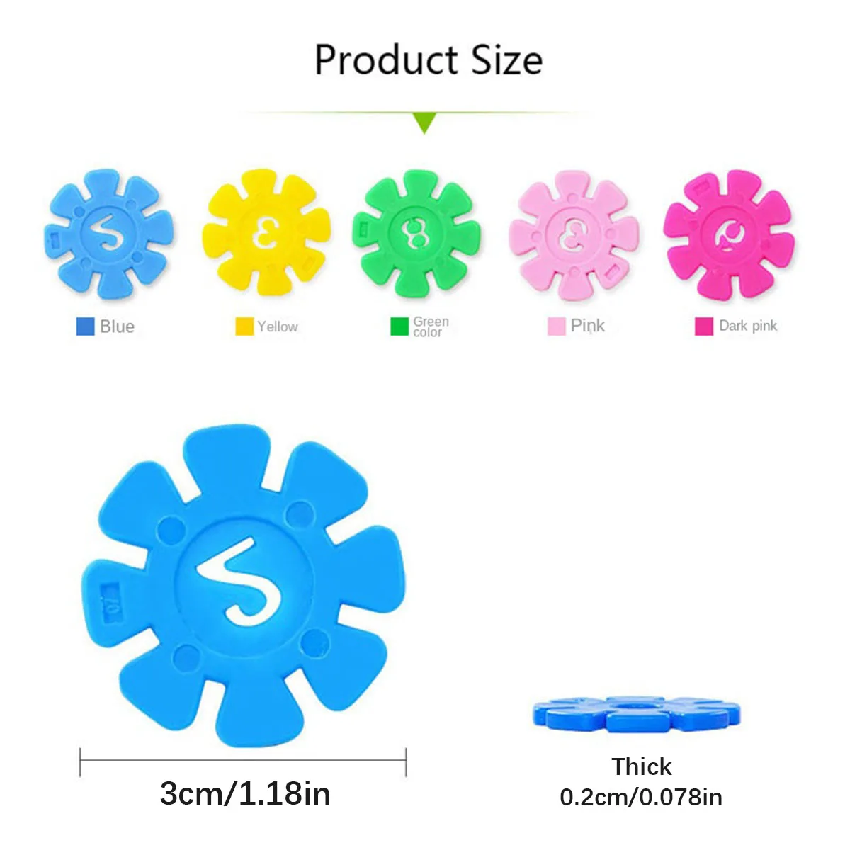 100pcs Multicolor Plastic Interconnecting Building Blocks Kids DIY Construction Toy Games Children Learning Educational Toys