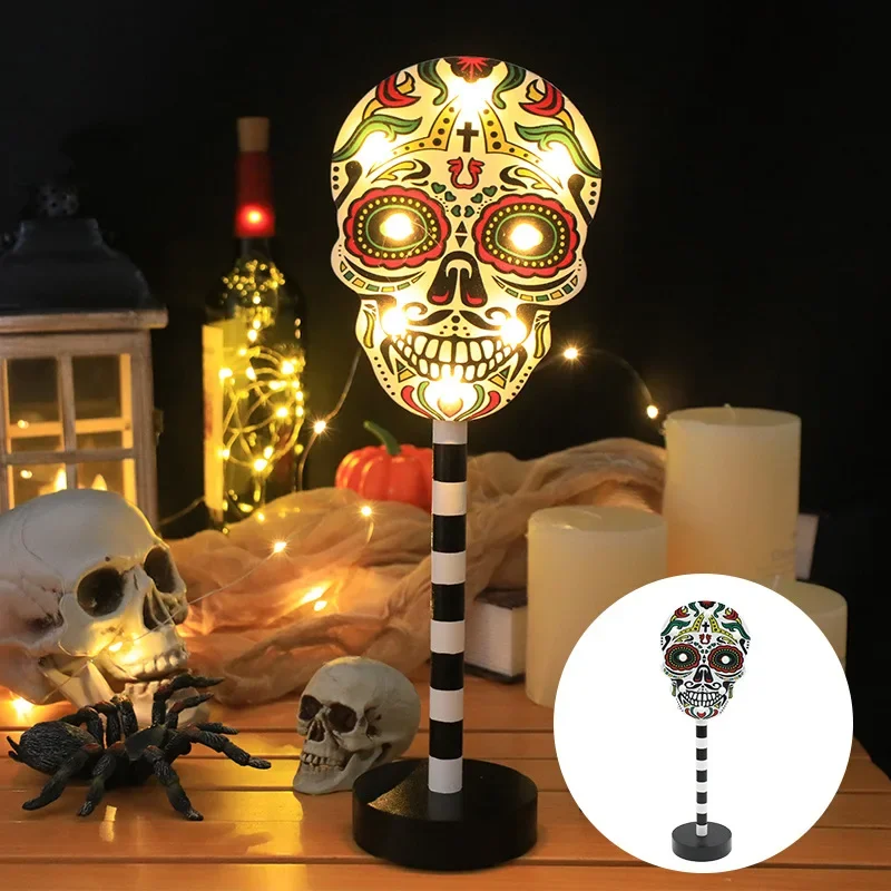 Spooky Halloween LED Pumpkin Ghost Night Light – Battery Powered Waterproof Ambiance Decor for Outdoor & Indoor Festivities
