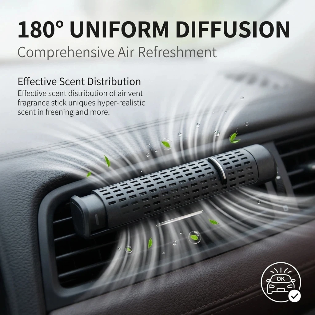 Autoventilatiehouder met geurstokjes voor BMW, luchtverfrisser met lelietje-van-de-dalen geur, aromatherapieclip voor auto-interieur_voghion.com
