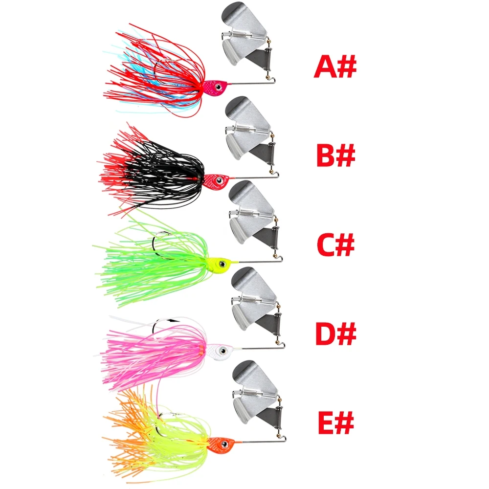 14.5g spinnerbait fishing lures bass fishing buzzbait multicolor bass trout salmon metal spinner baits swim jigs fishing lure