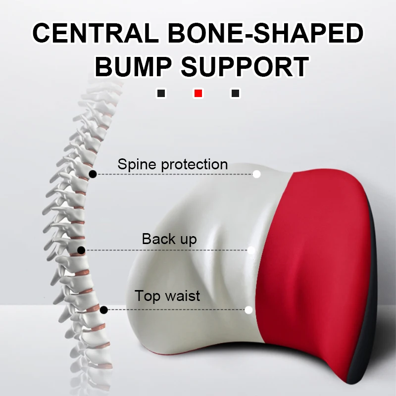 Ergonomic Car Neck Pillow Lumbar Support Memory Foam