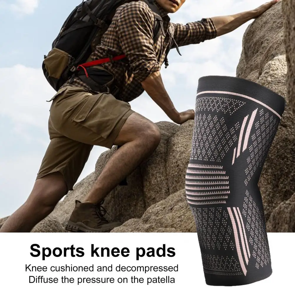 Comfortable Knee Pads Elastic Compression Knee Sleeve for Pain Relief Tendonitis Arthritis Sports Knee Pads for Men for Cycling