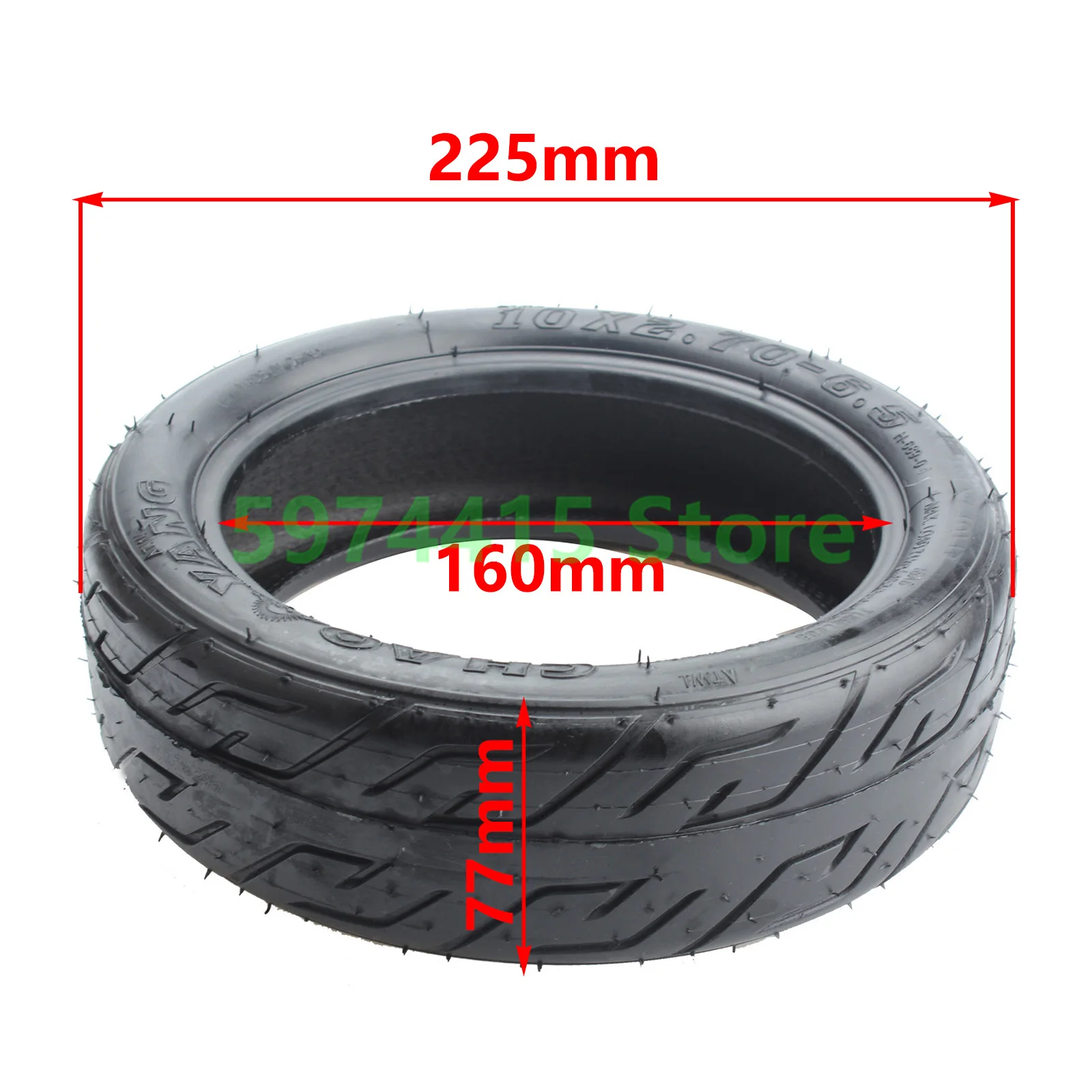 Neumático Sin Cámara Para Scooter – Medida 10 X 2,70 – 6,5 | Equilibrado Y Duradero