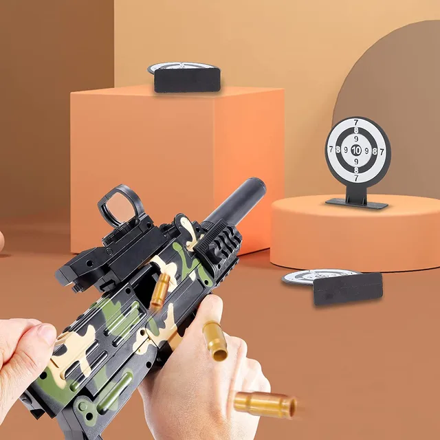 Soft Ball Toy Shock Wave Toy Submachine GunFoam Bullet Ball Shock Wave With Scope Children's Gift Educational Toy 12er Pack 5