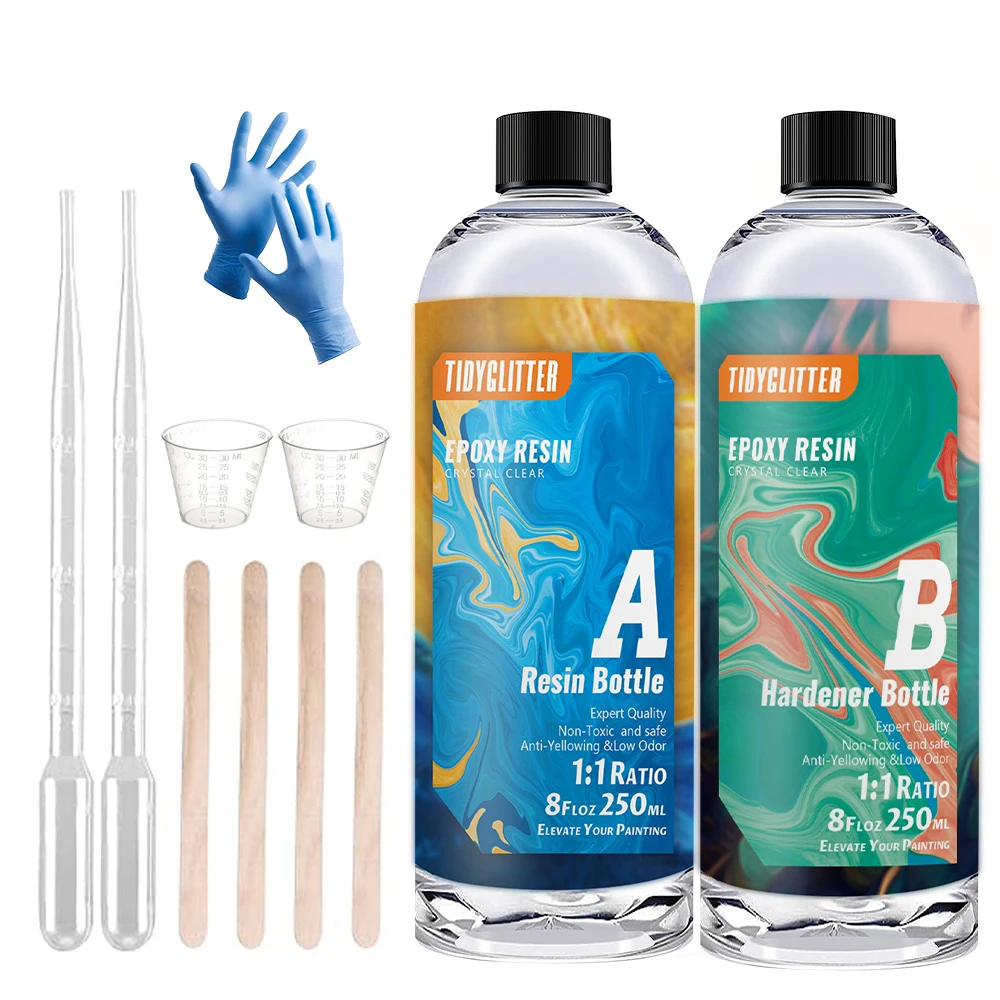 

500ml Resin Epoxy Glue For DIY Resin Crystal Clear Jewelry Making Accessories Home Decoraion Accessories set Free Shipping