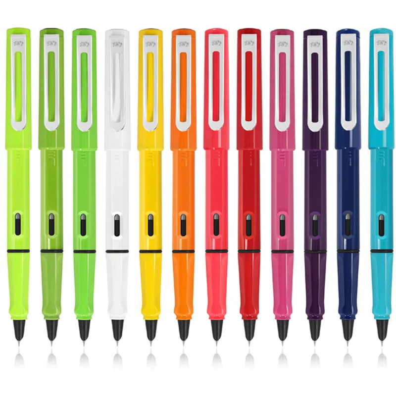 블루 잉크 Jinhao 컬러 세트, 학생용 만년필, 사무실 문구 용품, 필기용 잉크 펜, 고급 품질, 0.38mm, 0.5mm, 5 개