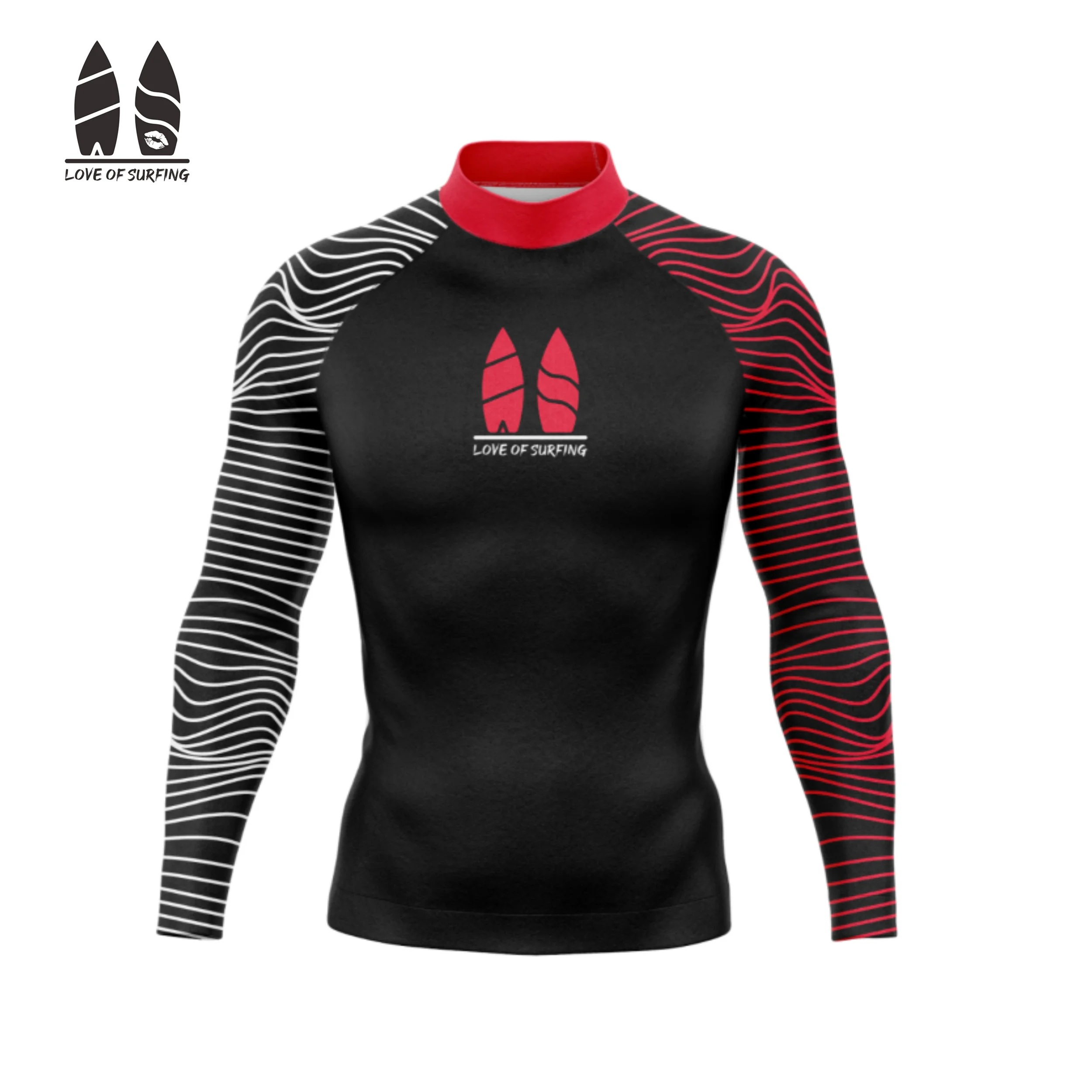 New Rash Guard Tshirt Men's Long Sleeve Sun Protection Upf 50+ Surf