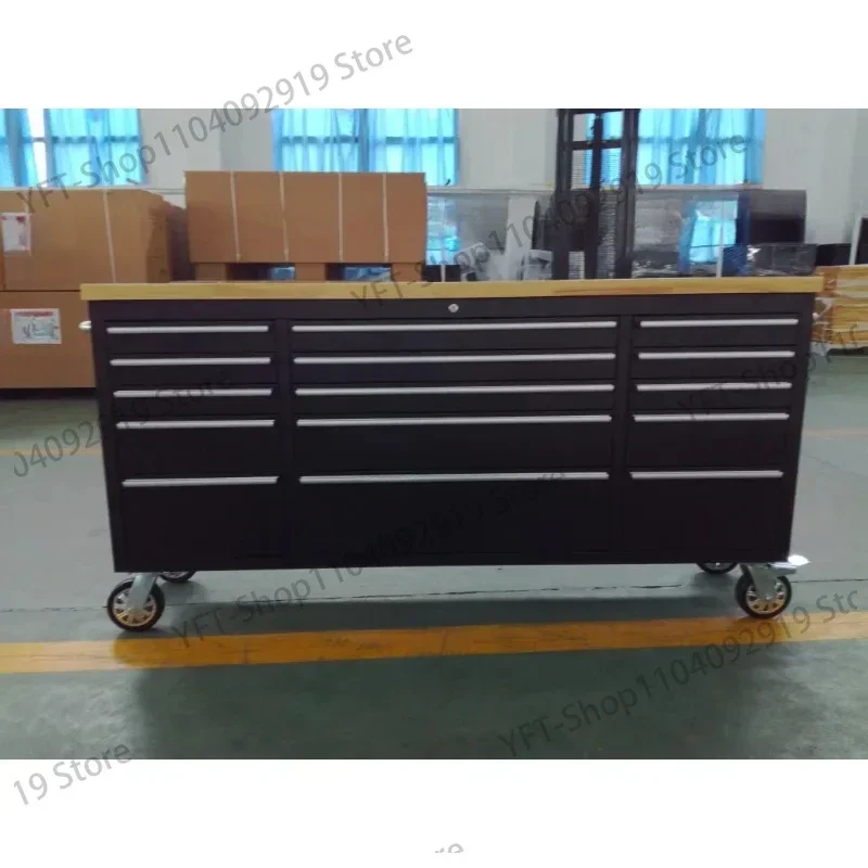 72 Inch Tool Box Roller Storage Black Tool Box Roller Cabinet Chest 5