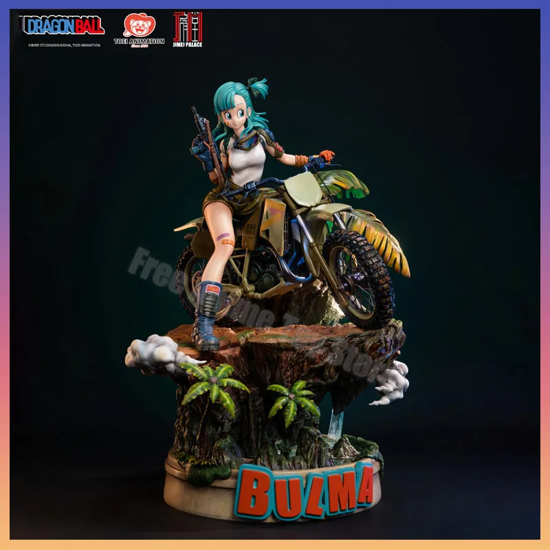 

Genuine Bandai Dragon Ball Z JIMEI PALACE Original Bulma Anime Action Figure Statuary Limited Garage Kit Model Collection