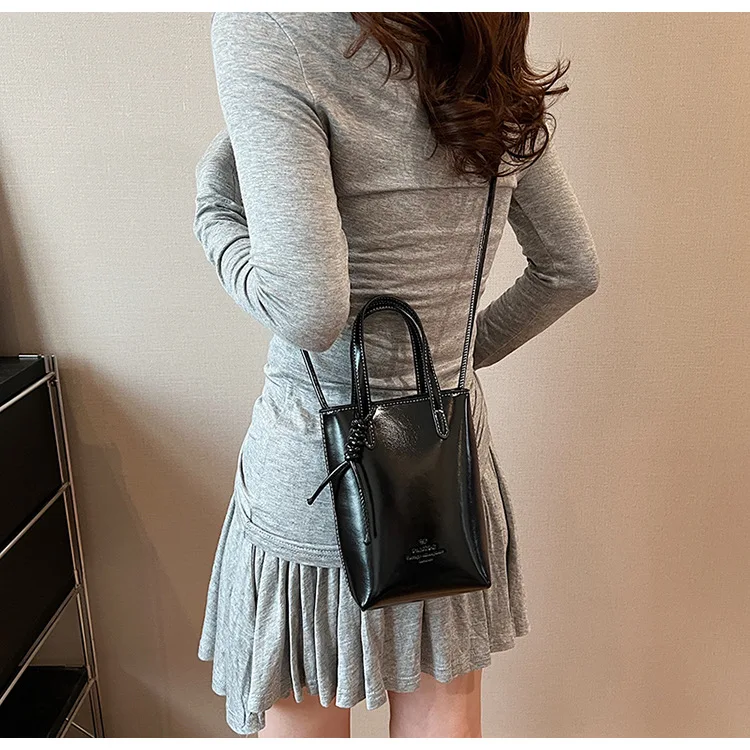 Mini Crossbody Bag - PU Leather Luxury Shoulder Handbag for Women 2024
