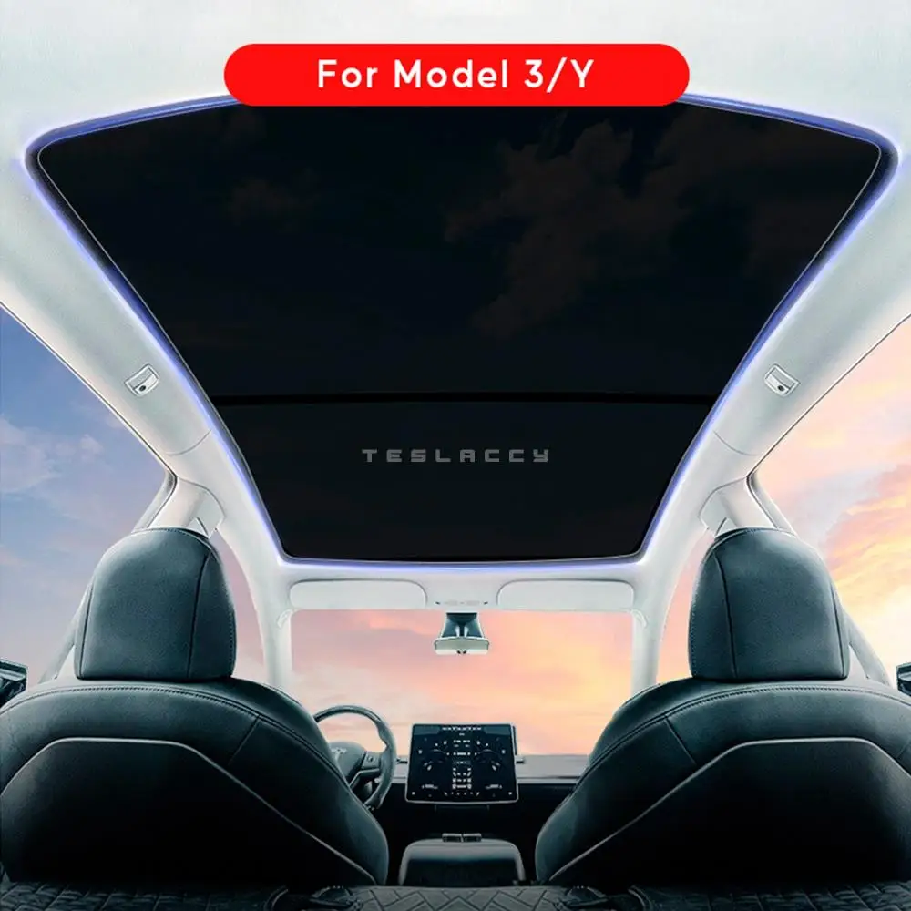For Tesla Model 3 Y Sunroof Sunshade Front Rear Windshield skylight