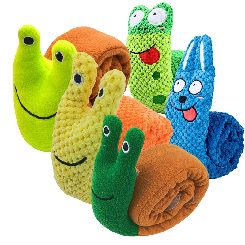 Snail Pet Plush Toy Dog Puzzle Feeder Toys Interactive Sniffing Dogs Toy For Grinding Teeth Food Olfactory Training Pet Supplies Snail Pet Plush Toy Dog Puzzle Feeder Toys Interactive Sniffing Dogs Toy For Grinding Teeth Food Olfactory Training Pet Supplies