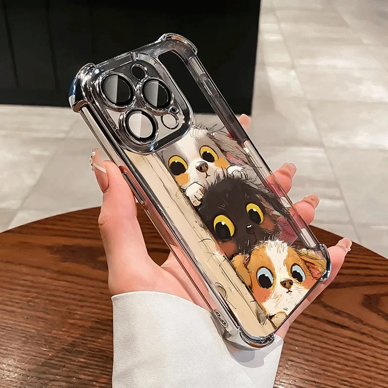 Adorable Kitten Puppy Pet Silicone Phone Case