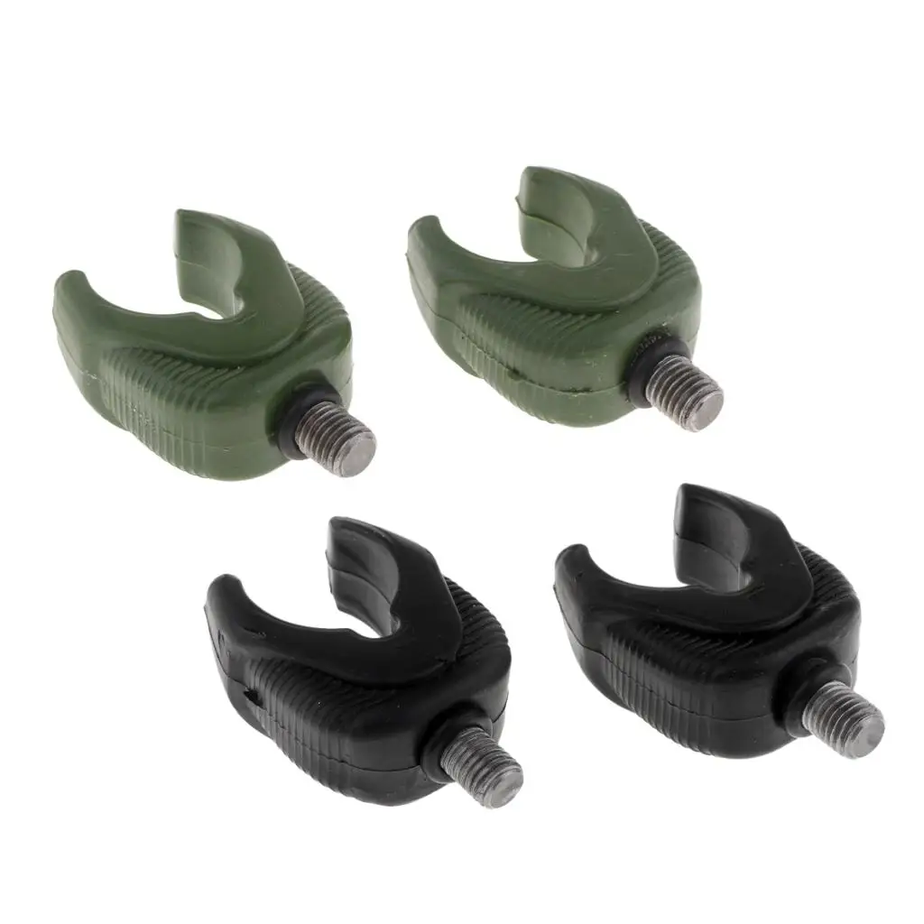 2 Pieces Rod Butt Rests for Carp Coarse Fishing Pod Fitting Green / Black