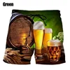 Cool Beer Pattern Beach Shorts For Men Sparkling Wine 3D Printed Swim Trunks Summer Board Shorts Loose Short Pants Streetwear 4