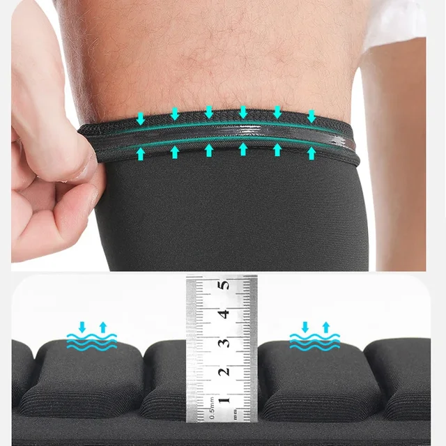 1 Pair Compression MTB Knee Pads Honeycomb Long Basketball Leg Sleeve Men Women Teens Sport Calf Knee Brace Soccer Gym Leggings