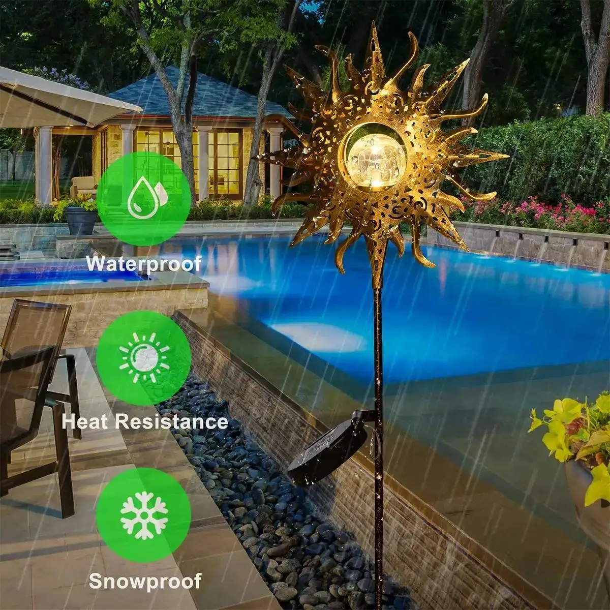 Solar Iron Outdoor Light 2