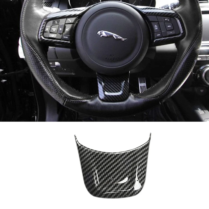 Kohle faser Auto Lenkrad verkleidungen u Form Abdeckung für Jaguar xe Innen  zubehör Kit Dekoration schützen Auto - AliExpress