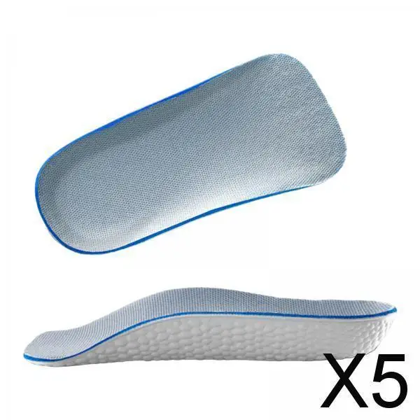 

5X 2 Pieces Invisible Heel Lift Inserts Shock Absorption for