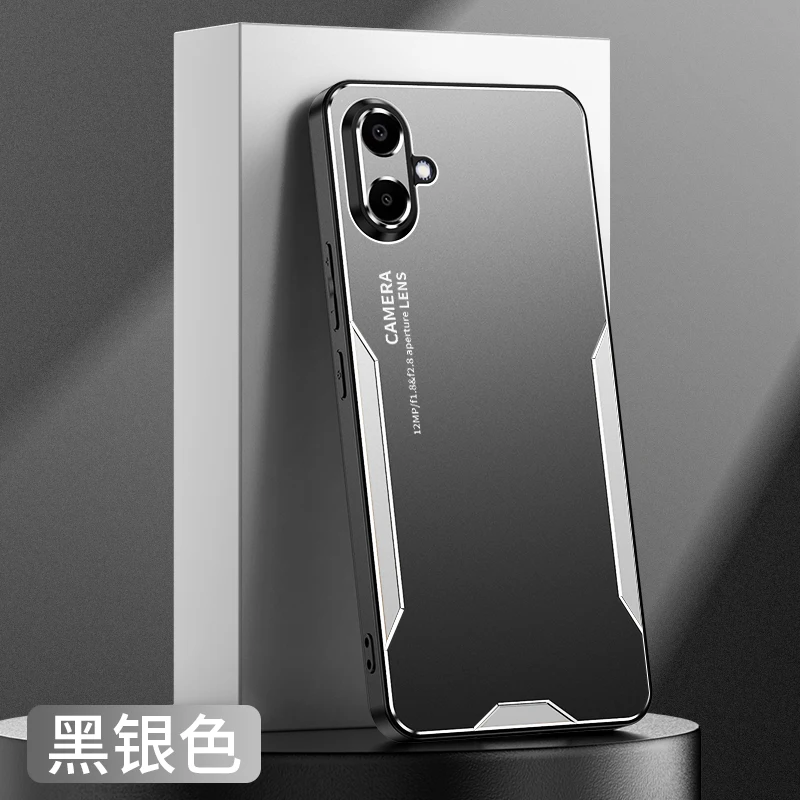 Luxury Metal Matte Camera Protection Phone Case - Shockproof Bumper Cover